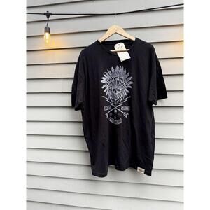 NWT Wicked Quick Vintage Speed Road Tested Series Skull & Headdress Shirt - 2XL